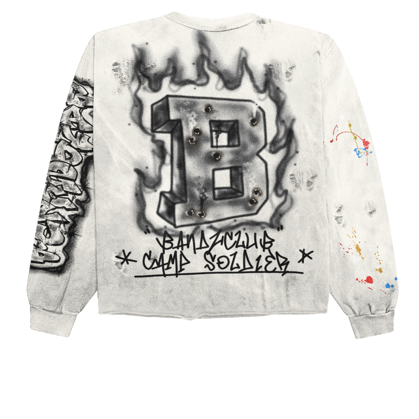 Bandzclub Camp Flame “B” Crewneck – Vintage Washed Street Edition