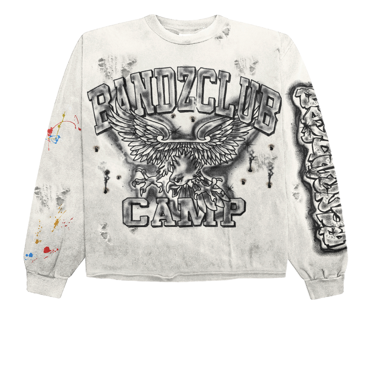 Bandzclub Camp Flame “B” Crewneck – Vintage Washed Street Edition